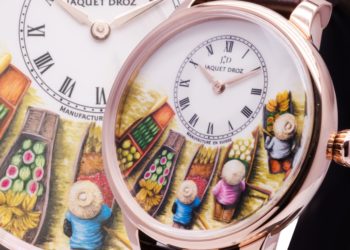 Sau vịnh Hạ Long, Jaquet Droz đưa chợ nổi Việt Nam lên mặt đồng hồ Petite Heure Minute