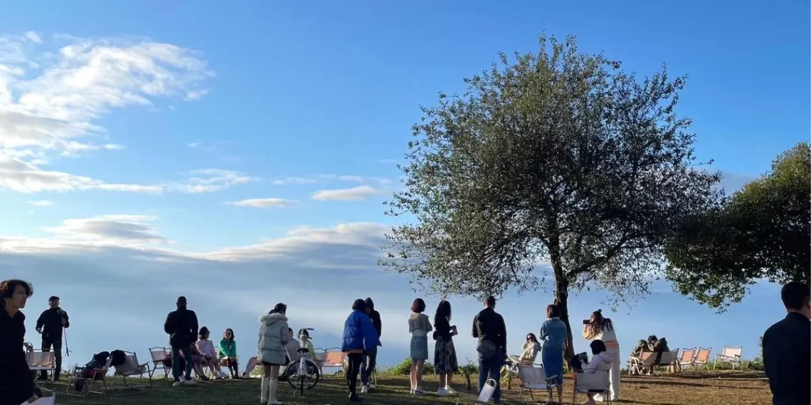 Dân tình đổ xô đi Tà Xùa: Xếp hàng “mỏi cổ” chờ chụp ảnh, cây cô đơn đông nghịt người vây quanh